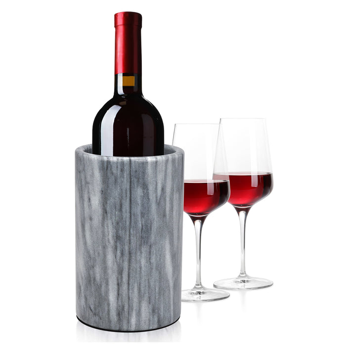 Wine Chiller, Grey Marble Wine Bottle Cooler