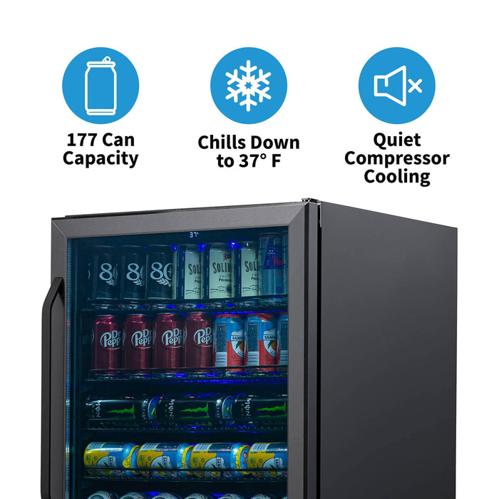 Newair 24" Built-in Beverage & Wine Fridge Bundle