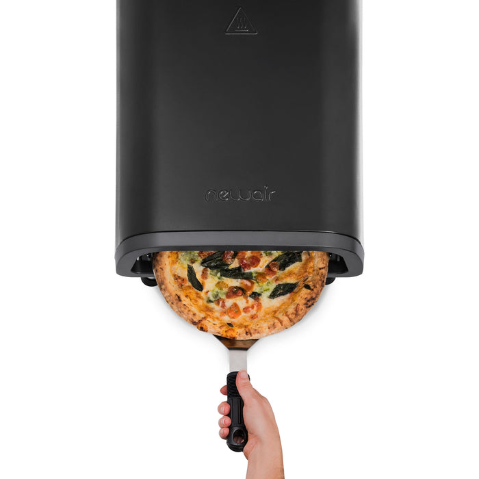 Newair 12” Portable Countertop Electric Indoor and Outdoor Pizza Oven with Accessory Kit, Temperature Control Knob, 1850W Dual-Heating Elements, Foldable Legs, IPX4 Water Resistance, and Durable Construction Quality
