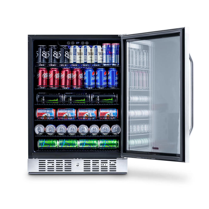 Newair 24" Built-in Beverage & Wine Fridge Bundle