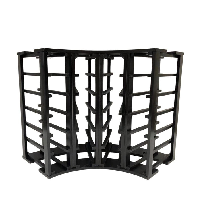 Kings Bottle 4 Column 24 Wine Bottle Display Curved Corner Rack .