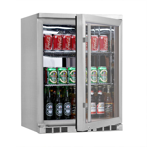 24 inch heating glass door under counter beer cooler KBU55M