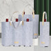 2 Pack - 1 Bottle Felt Wine Tote Carrier with Real Leather Handle, Portable Wine Tote Bag Single Bottle Wine Protector for Wedding, Birthday, BYOB Restaurant, Wine Tasting, Great Gift for Wine Lover