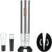 Electric Wine Opener Set Electric Corkscrew Bottle Opener with Foil Cutter, Wine Pourer and Stopper