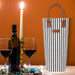 Single Bottle Insulated Wine Tote, 1 Bottle Wine Carrier Bag Padded Wine Cooler Perfect Wine Lover'S or Wedding Gift-Stripe (Blue Stripe)