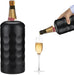 Wine Chiller, Premium Iceless Wine Cooler Keeps Wine Cold up to 6 Hours, Wine Bottle Insulator Fits Most 750Ml Champagne Bottles (Black)