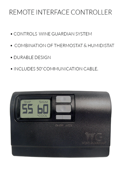 Wine Guardian® TTW009H Through-The-Wall Wine Cellar Wireless Cooling Unit W/ Electric Heater 99H0240-12