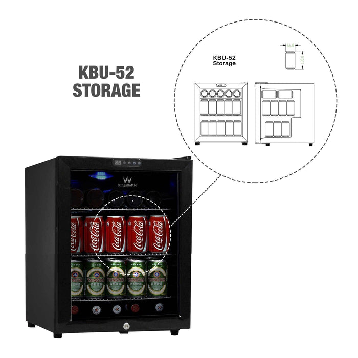 45 Can Compressor Mini Bar Fridge