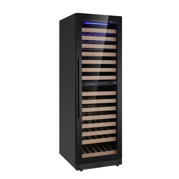 Kings Bottle Upright Low-E Glass Door Dual Zone Large Wine Cooler KBU425DX