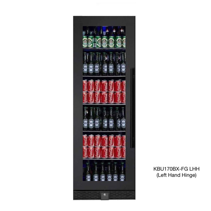 Kings Bottle 72" Large Beverage Refrigerator With Clear Glass Door with Stainless Steel Trim KBU170BX-SS