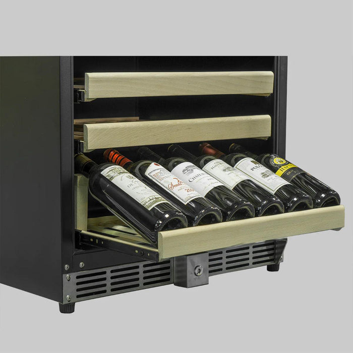 Kings Bottle - 44 Bottles 24" Under Counter Dual Zone Wine Cooler Fridge.