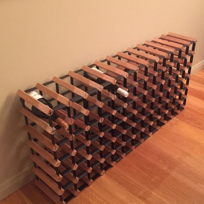 Kings Bottle - Custom Built Rustic hardwood Wine Rack | Pre-Assembled