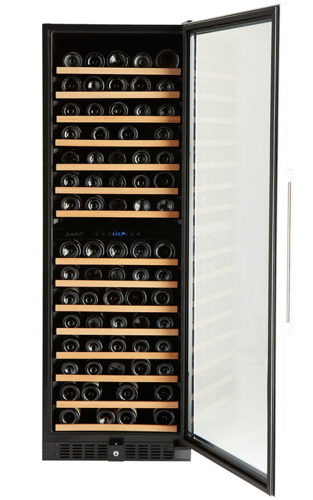 Smith and Hanks 166 Bottle Dual Zone Premium Model RW428DRE Stainless Steel Wine Refrigerator RE100041