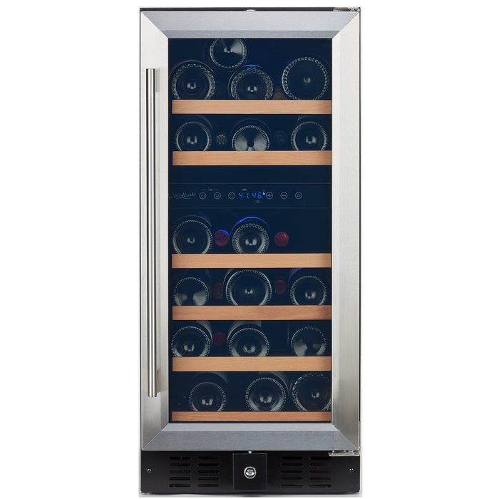 Smith and Hanks 32 Bottle Dual Zone Wine Cooler Model RW88DR Stainless Steel Door Trim RE100006