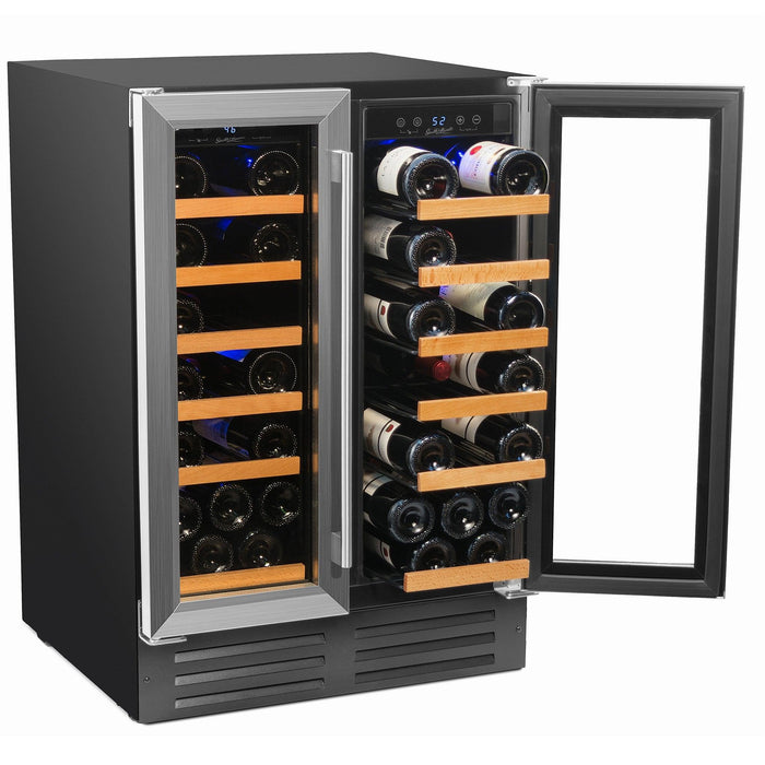 Smith and Hanks 40 Bottle Dual Zone Wine Cooler Model RW116D Stainless Steel Door Trim RE100008