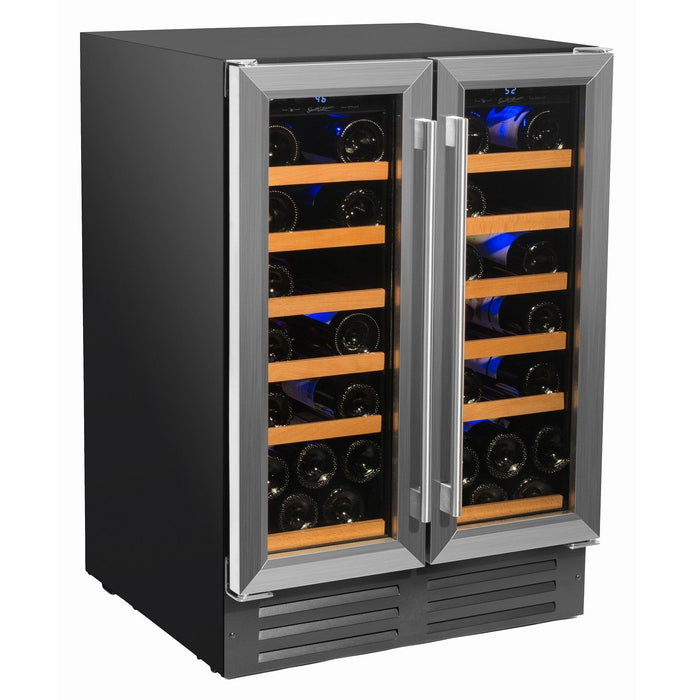 Smith and Hanks 40 Bottle Dual Zone Wine Cooler Model RW116D Stainless Steel Door Trim RE100008