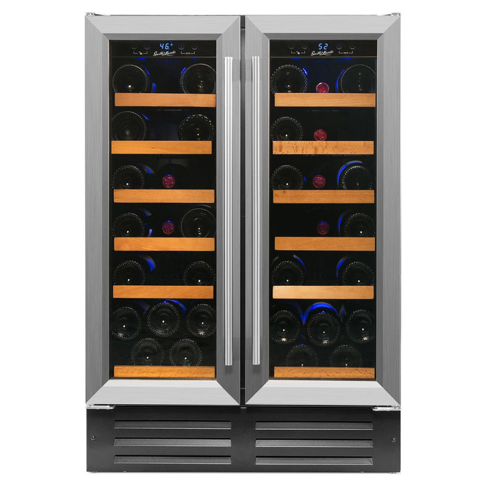 Smith and Hanks 40 Bottle Dual Zone Wine Cooler Model RW116D Stainless Steel Door Trim RE100008