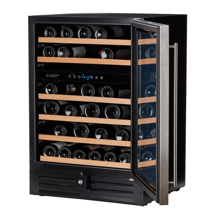 Smith and Hanks 46 Bottle Dual Zone Under Counter Premium Model RW145DRE Wine Cooler RE100009