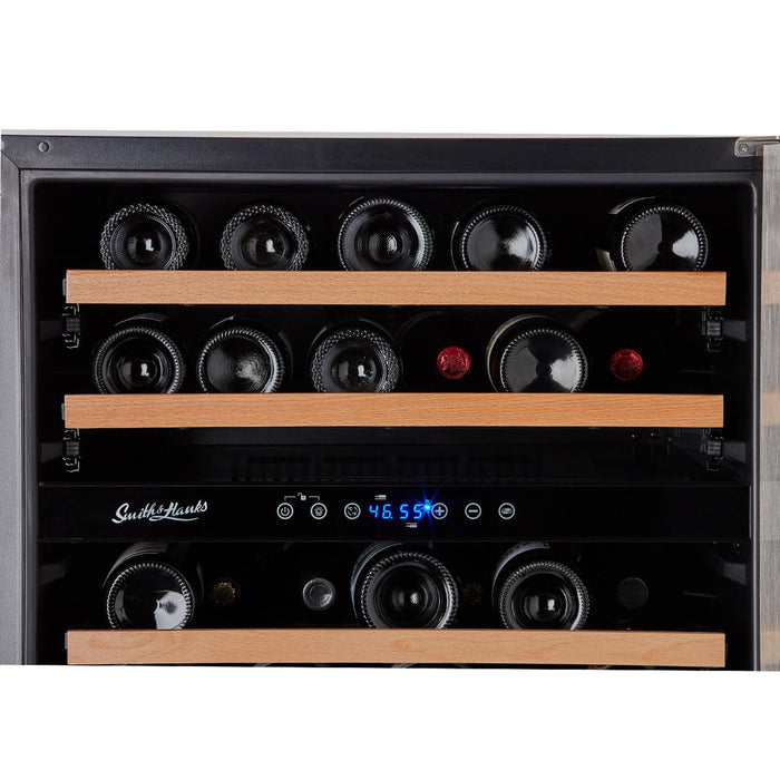 Smith and Hanks 46 Bottle Dual Zone Under Counter Premium Model RW145DRE Wine Cooler RE100009