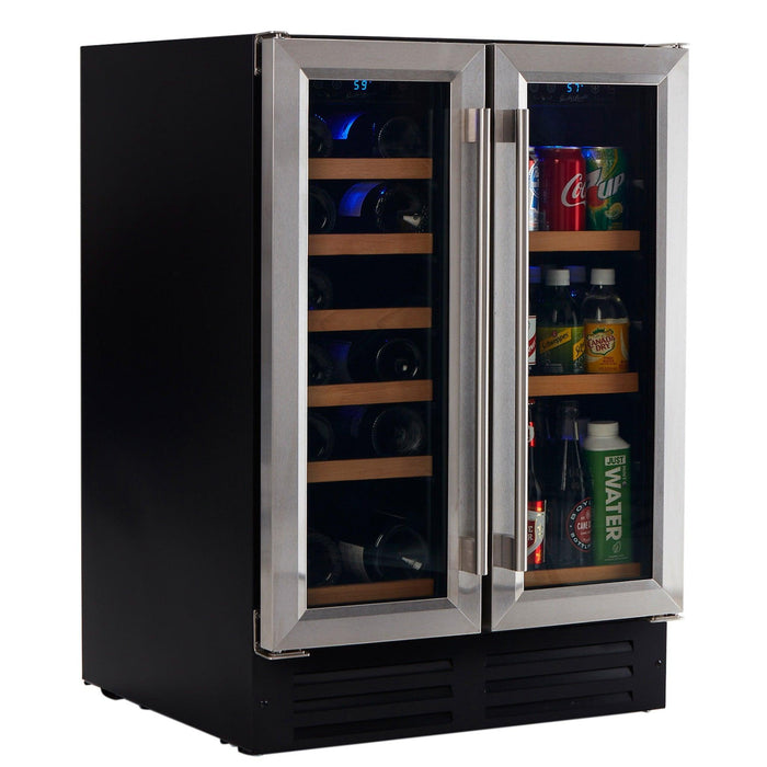 Smith and Hanks Dual Zone Under Counter Model BEV116D Stainless Steel Wine and Beverage Cooler RE100055