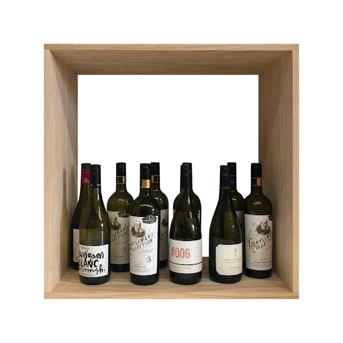 Kings Bottle Hollow Inside Wine Cube Storage Bottle Display Box WCH