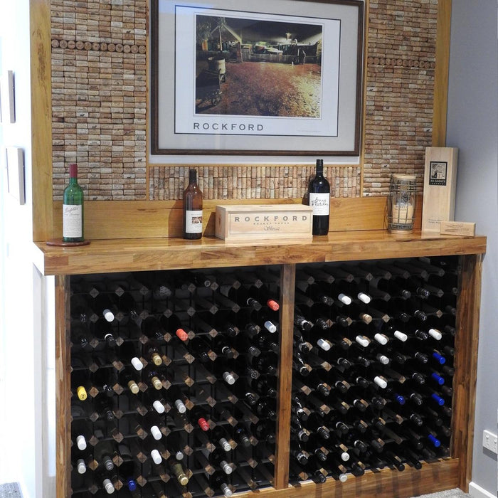 Kings Bottle 25 Wine Bottle Diamond Cube Display Rack WCD25