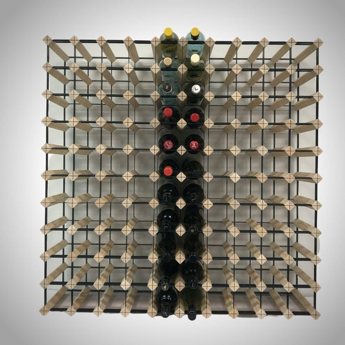 Kings Bottle - 120 Wine Bottle Timber Wine Rack 10x11 Configuration WRT120