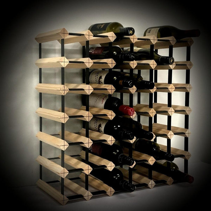 Kings Bottle 42 Bottle Timber Wine Rack 6x6 Configuration