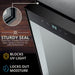Single Zone 24-Bottle Freestanding Wine Cooler Refrigerator with Lock in Black