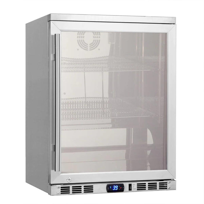 Kings Bottle - 24" Under Counter Beverage Cooler Fridge Stainless Steel .