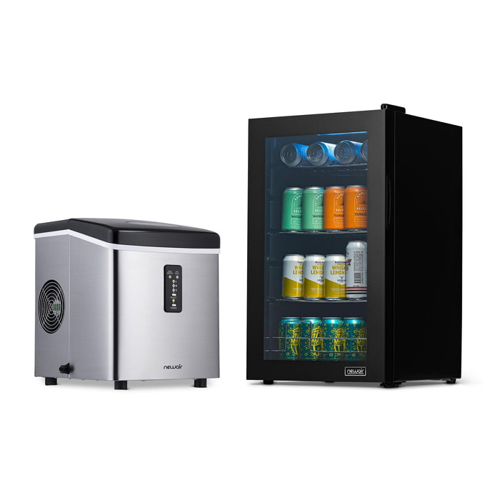 Newair Anniversary Fridge And Portable Ice Maker Bundle