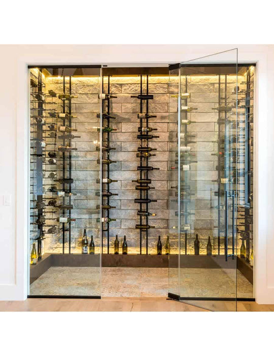 Ultra Wine Racks Floor-To-Ceiling Mounted Display - 1 Sided (63 Bottles)