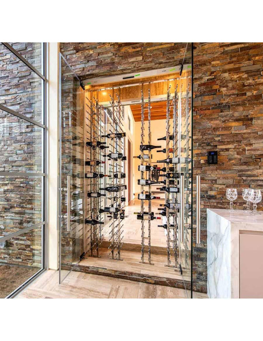 Ultra Wine Racks Floor-To-Ceiling Mounted Display - 2 Sided (42 Bottles)