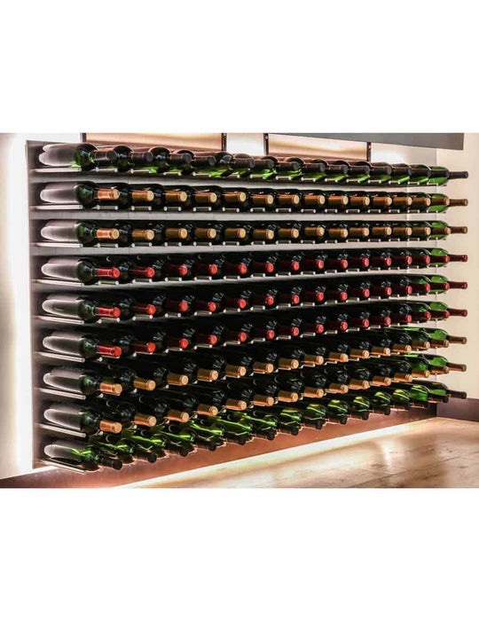 Ultra Wine Racks - Fusion Straight Cork Out Wine Wall Alumasteel (4 Foot)