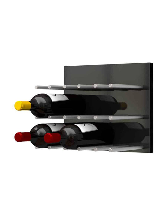 Ultra Wine Racks - Fusion Panels Straight Black Acrylic (9 Bottles)