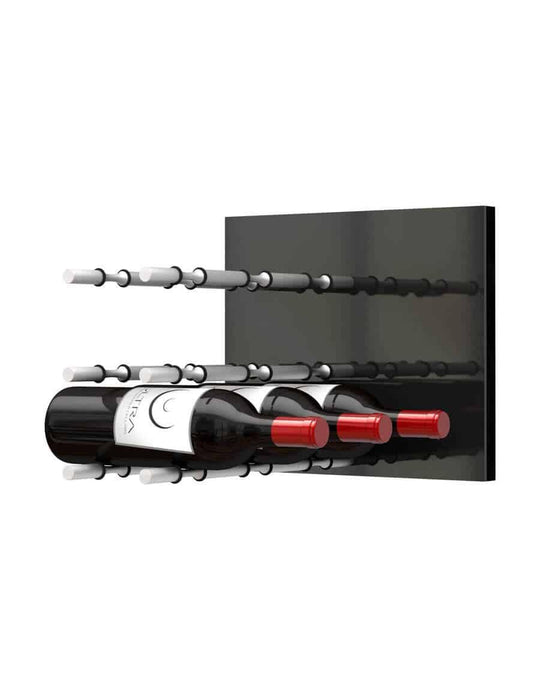 Ultra Wine Racks - Fusion Panels HZ Black (3 to 9 Bottles) FP-BK-HZ