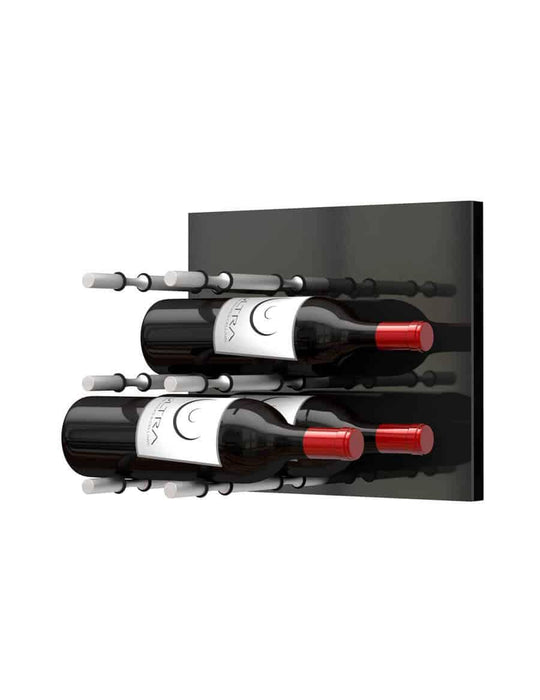 Ultra Wine Racks - Fusion Panels HZ Black (3 to 9 Bottles) FP-BK-HZ