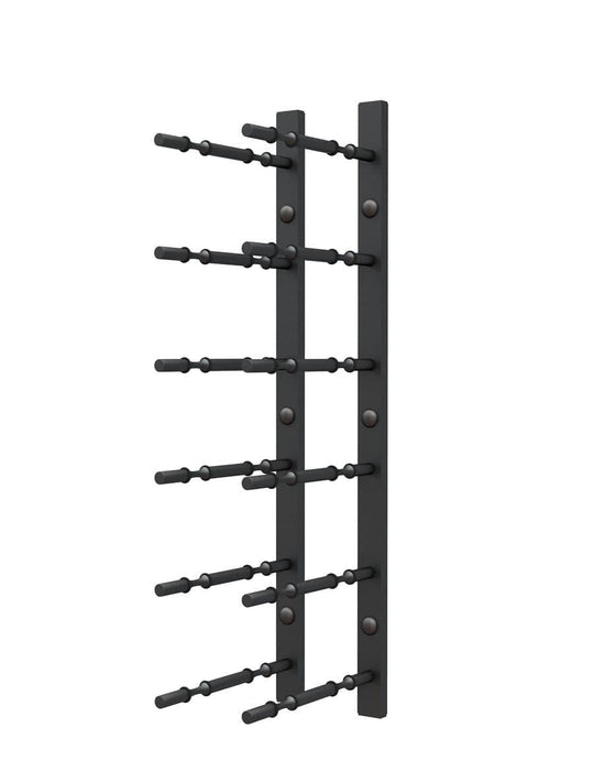 Ultra Wine Racks HZ Wall Rails - 2FT Metal Wine Racks (6 to 18 Bottles) 2FT-BLK