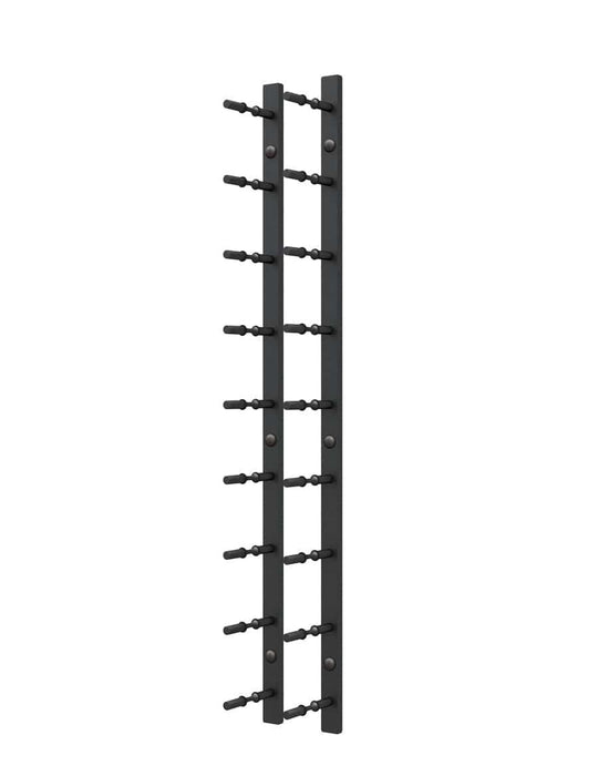 Ultra Wine Racks HZ Wall Rails - 3FT Metal Wine Racks (9 to 27 Bottles) 3FT-BLK