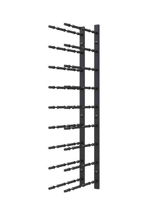 Ultra Wine Racks HZ Wall Rails - 3FT Metal Wine Racks (9 to 27 Bottles) 3FT-BLK